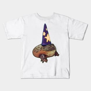 Chunky Toad Wizard Frog Humor Halloween Costume Pet Portrait Kids T-Shirt